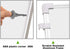 White Board Dry Erase, Small 12" x 16" Double Sided Magnetic Whiteboard with Dry Erase Marker & Magnets, Aluminum Frame