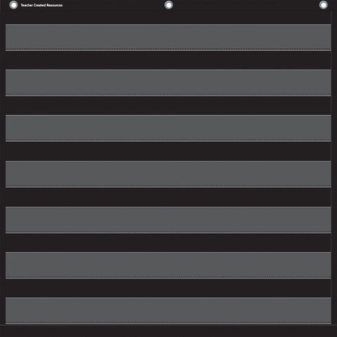 Teacher Created Resources Black 7 Pocket Chart, 20740