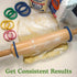 Regency Wraps Evendough Bands, Set of 4 Sizes for Rolling Dough to Precise Thickness for Pizza, Pies, Pastries