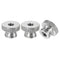 uxcell Knurled Thumb Nuts, 3Pcs M8 x D24mm x H16mm Stainless Steel Round Knobs Fasteners for 3D Printer Parts