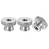uxcell Knurled Thumb Nuts, 3Pcs M8 x D24mm x H16mm Stainless Steel Round Knobs Fasteners for 3D Printer Parts