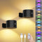 Lightess Battery Operated Wall Sconce Set of 2, 5000mAh Rechargeable Wall Sconce