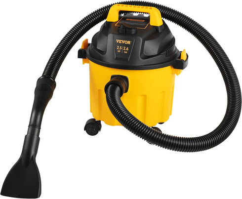 VEVOR Wet Dry Vac, 2.6 Gallon, 2.5 Peak HP Portable Shop Vacuum with Blowing Function, Attachments Storage,