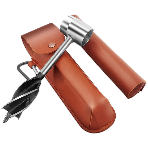 Scotch Eye Auger Wood Drill, Bushcraft Survival Tool for Camping and Outdoor Wood Pegs