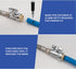 Toilet Water Supply Line Kit with 12" Stainless Steel Flexible Toilet Supply Line & 1/4 Turn 1/2 Inch Straight Push Fit