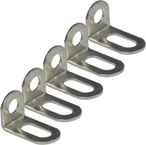 ZHJISHGUO 5 Pcs L Brackets - 18x20x31mm/0.7"x0.8"x1.2" Stainless Steel Corner Braces for Furniture,