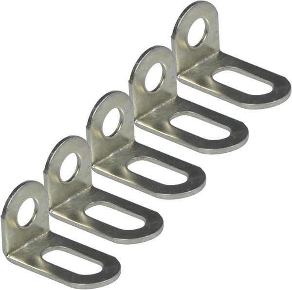 ZHJISHGUO 5 Pcs L Brackets - 18x20x31mm/0.7"x0.8"x1.2" Stainless Steel Corner Braces for Furniture,