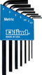 EKLIND 10507 7pc Metric MM Hex L Key Allen Wrench Short Series