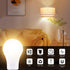 A19 LED Light Bulbs with Remote Control, 1100LM, 12W (80W Equivalent), Stepless Dimmable 3000K-6000K, 2 Bulb & 1 Remote