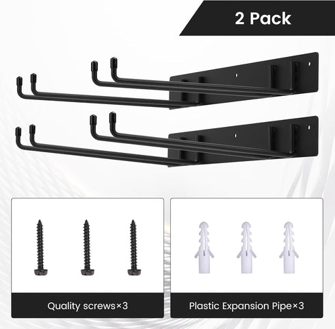Neiteli 2-Pack,Heavy Folding Chair Rack,Metal Folding Chair Storage Rack - Duty Design,Garage Organization & Foldable