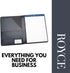Royce Leather Aristo Genuine Leather Padfolio in Navy