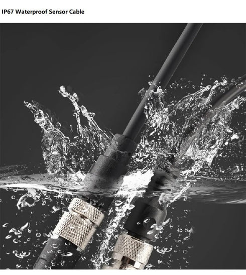 M12 5 Pin Sensor Cable, Male to Female A-Coding Industrial Waterproof Cable for Automation Control (78.74''/2M)