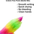 Maydahui 20PCS 6-in-1 Multicolor Fluffy Retractable Ballpoint Pens 6 Colors 0.5mm for Student Teacher Office Supplies