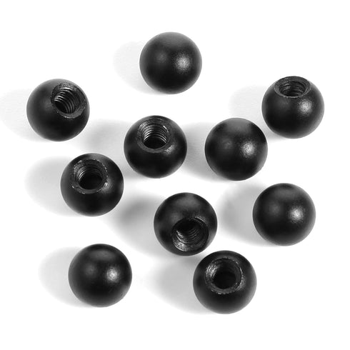 Exircy 10PCS M4 Lamp Cap Nuts, Black Screw Caps Ball Lamp Decoration Furniture