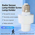 Bulb E27 360 Coverage,E27 Bulb Motion Activated Light Sockets,Motion Sensor Light Socket Smart Screw in Light Outlet