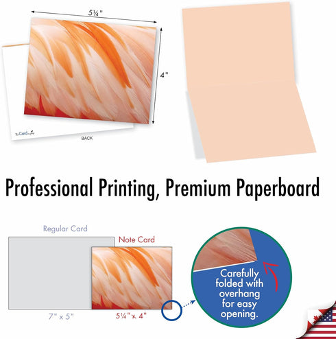 The Best Card Company - 10 Assorted Blank Notecards Box Set, 4 x 5.12 Inch with Envelopes