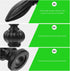 2pcs Lurrose Lamp Finial Lamp Cap Knob Lamp Shade Lamp Decoration for Table Floor Lamps (Black) Small Lamp Shade