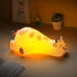 Cute Giraffe Night Light for Kids3-Level Dimmable Nursery Nightlight, Silicone Squishy Light