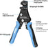 WGGE Automatic Heavy Duty Wire Stripper/Wire Cutter, 3 IN 1 Adjustable Wire Stripper Tool for 8-18 AWG Solid and Stranded Electrical Wire | 10-22 AWG Wire Crimping Tool by WGGE