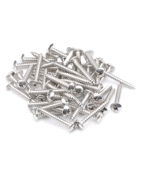 200Pcs #6 x 1 Truss Head Phillips Wood Screws, Stainless Steel 304 Self Tapping Screws by IMSCREWS