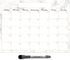 Dry Erase Monthly Calendar Planner Sticker Decal, Removable & Reusable, Magnetic Fine-Tip Marker Included, 9 x 12 inches