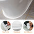 White Caulk Tape Sealant Strip for Bath & Kitchen, 1.5''x10.5FT PVC Self Adhesive Caulk Strip Waterproof Caulking Sealing Strip Tape for Toilet Base, Bathroom Shower Sink Edge Protector