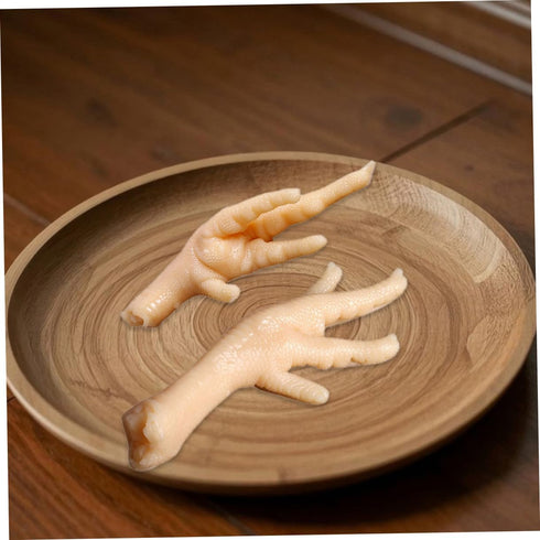 2 5.83X1.89X1.18 Inch SHOWERORO Chicken Feet Model Pcs Realistic Faux Chicken Toe Simulated Food Prop for Kitchen Decor