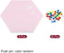 PATIKIL 8 Pack Hexagon Felt Board Tiles, Self Adhesive Mini Moon Wall Pin Bulletin Board with Push Pins for Home Decor,