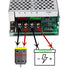 PWM DC Motor Speed Controller, 10-55V 12V 24V 36V 48V 60A Reversible Switch Set for Brush Motor Tools
