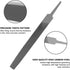 KALIM Flat Medium Cut File, Double Cut Teeth, 6'' Length, High Carbon Steel Hand File for Wood, Metal, Sharpening