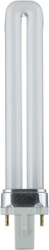 Bulb 2-Pin G23 9W Pack 4- Diodesy- Compact Fluorescent Single U-Shaped Twin Tube Green Light Plugin PL Base of CFL