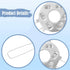 20 100mm Pieces Lampshade Spring Clips Light Fixtures DIY Fixing Spring Clip Clamp for Living Room Home Pendant Lamps