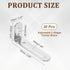 20Pcs 0.9" 2" 0.5" 90 uxcell Adjustable L-Shape Corner Brace, x x Metal Slotted Degree Right Angle Corner Shelf Bracket