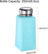 Solvent Alcohol Dispenser 250ml(8.5oz) Push Down Liquid Dispenser Pump with Sealing Stainless Steel Lid for Acetone Cleanser Polish Remover, Blue by HARFINGTON