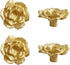 SANCHAKOU Cabinet Knobs 2 Pack Shoe Cabinet Wardrobe Door Flower Handle Bedside Cabinet