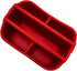 UnionBasic Rotating Desk Organizer, 360 Degree Spinning Caddy for TV Guide, Mail, Remote Controller Holder, Red