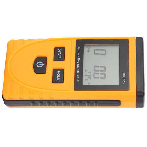 GM3110 Surface Resistance Meter, High Accuracy Digital Display Anti-Static Resistance Tester with Backlight