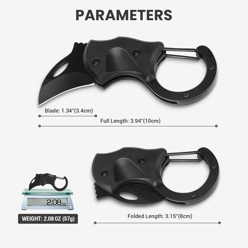 Small Pocket Knife for Men, Self Defense Keychain Box Cutter with 1.34inch Stainless Steel Blade, Mini Folding Knives