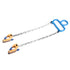 NORJIN Chain Drum Lifter, 2000 lbs Capacity Vertical Hoist Barrel Lifter with G80 Chain for 55 Gallon Drums