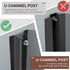 16 Pcs 304 Stainless Steel U Channel Sign Post Attachment Kit - Mounting Hardware for Road Sign Accessories