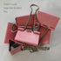 Large Pink Binder Clips, 2" / 50 mm Jumbo (6 PCS, Scratch Resistant)