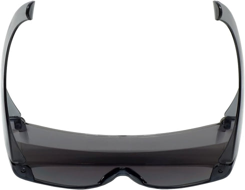Calabria 3000 Fit Over Safety Glasses, Fitover Prescription Eyewear, Silver Mirror Wrap Around Tinted Anti Fog Glare