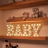 anso 22cm LED Alphabet Letter & Number Light Sign Decorations Lamp for Home Birthday Party Event Night Lights (I)