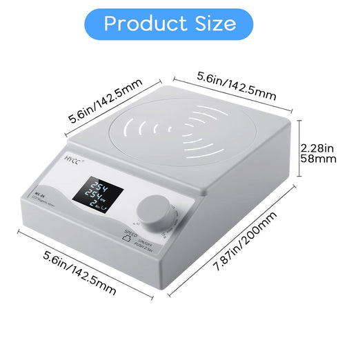 HYCC Digital Magnetic Stirrer Laboratory Stir Plate with Timing Function and LCD Display