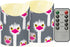 decor gift Indoor Decor Fake Candles with Timer 2/4/6/8H Funny Paradise Emu Head Gray