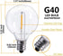 25Ft 27 Bulbs, LED String Lights with Shatterproof LED Clear Globe Indoor&Outdoor String Lights for Patio, Garden