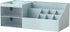 Vanity Makeup Organizer, Cosmetic Storage Box for Office Supplies, Mini Desk Storage for Bathroom or Dresser (Blue)