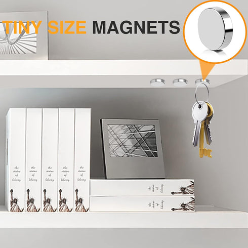 TRYMAG Small Magnets 300Pcs, 8x2mm Tiny Strong Neodymium Disc Magnets for Whiteboard, Fridge, Office, Crafts