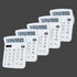 BESTWYA 12-Digit Handheld Desktop Calculator, Dual Power, Large LCD Display, Big Sensitive Button (White)
