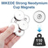 110LB+ 1.26" 0.2" Pack 6 MIKEDE Strong Magnets with Hole, Heavy Duty Neodymium Cup Magnets with Stainless Screw